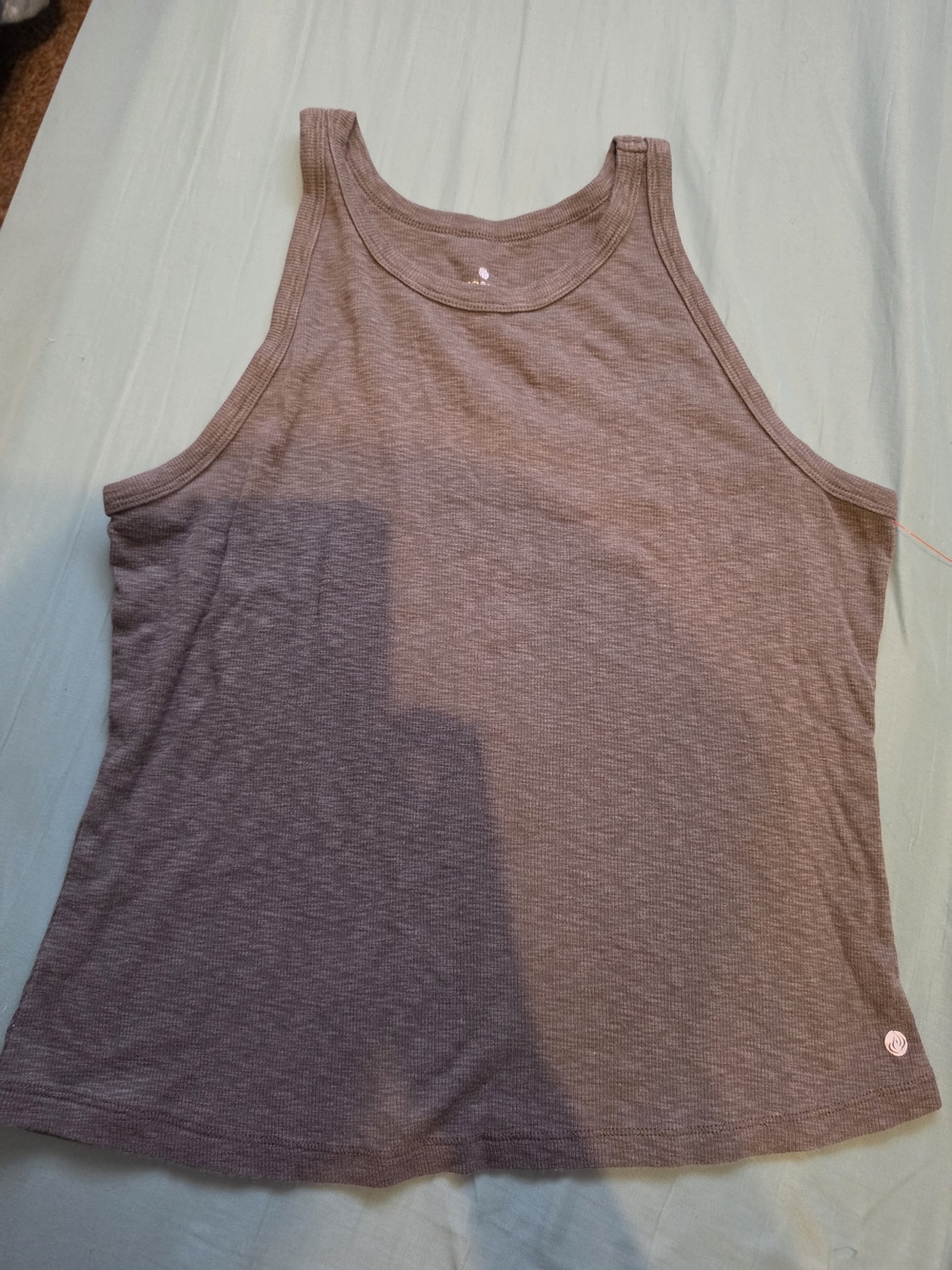 Apana Ribbed Tank Top — Dusty Mauve